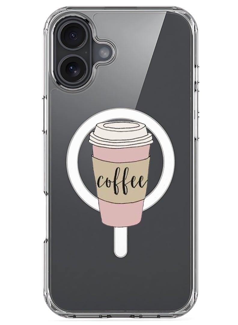 Theodor Magnetic Case for Apple iPhone 17 Compatible with MagSafe Wireless Charging, Shockproof Phone Bumper Cover - Coffee (2) - Image 1