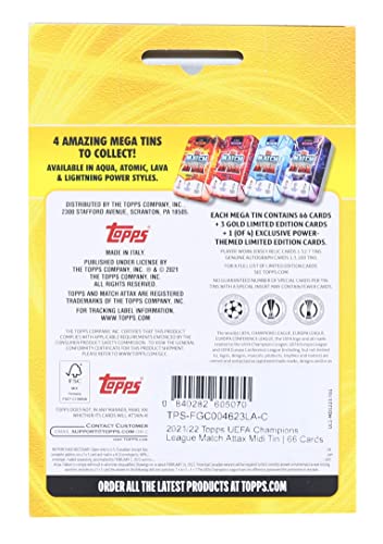 Topps Total 2021/22 Topps UEFA Champions League Match Attax Mega Tin | Lava - Image 3