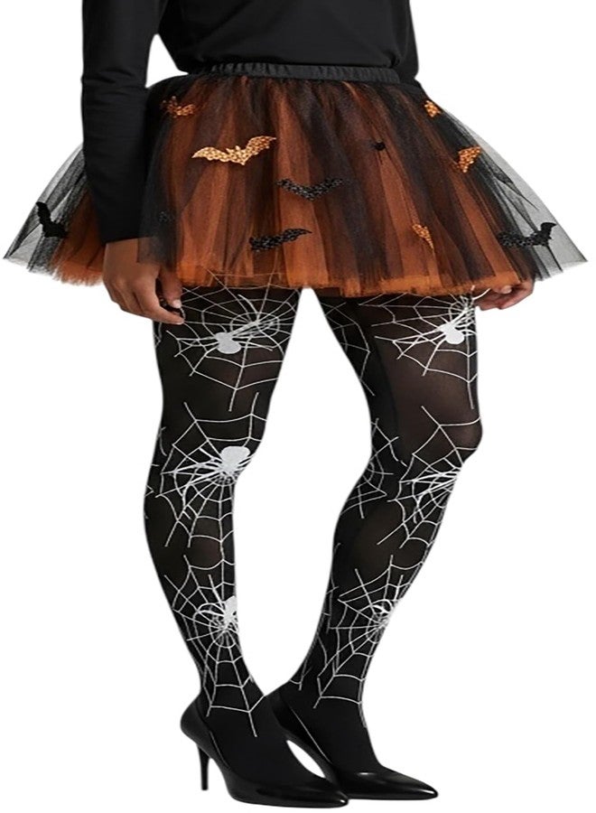 جوارب نسائية من ToBeInStyle بنقشة العنكبوت وشبكة العنكبوت - أسود/أبيض - Image 4