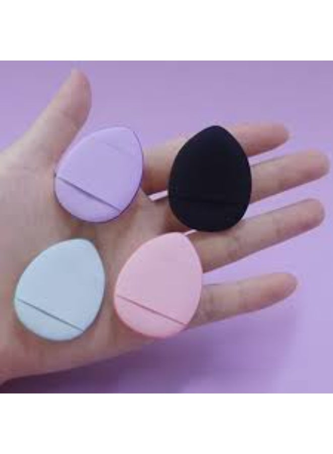 6PCS Mini Finger Makeup puffs for Foundation Concealer Cosmetic Foundation Sponge Mineral Powder Wet Dry Makeup Tool 6PCS - Image 3