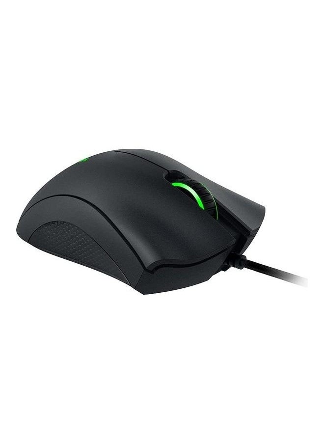 Wired Gaming Mouse With 6,400 DPI Optical Sensor, 5 Prog Buttons, Mechanical Switches, Ergonomic Form Factor, Standard Stock Feet, 10M Clicks, Black