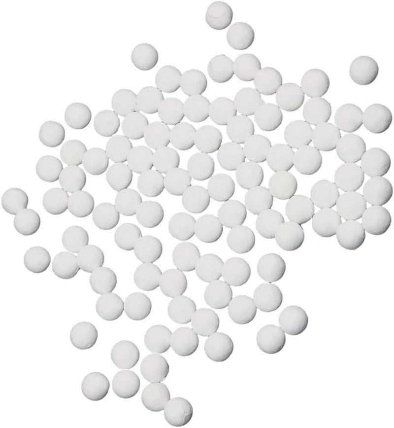 klarako 100pcs White Modelling Craft Polystyrene Foam Balls White, 10mm - Image 1