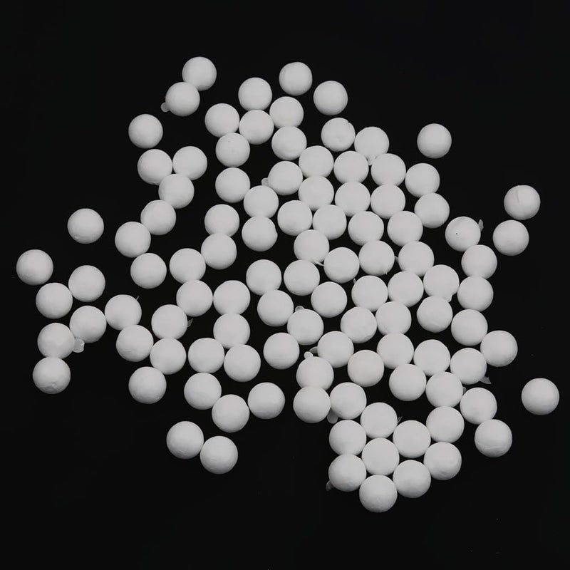 klarako 100pcs White Modelling Craft Polystyrene Foam Balls White, 10mm - Image 2