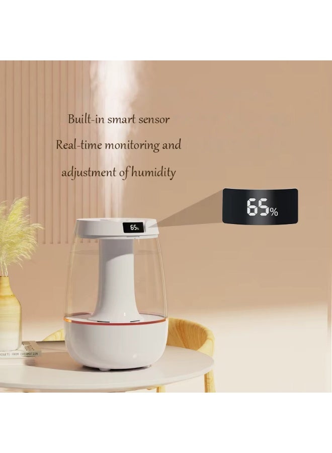 جهاز ترطيب ذكي بسعة ٣ لتر مع فوهتين، ضوضاء منخفضة ٢٦ ديسيبل، عرض رقمي، ٣ أوضاع للرذاذ، إضاءة ليلية، إيقاف تلقائي، مرطب للغرف الكبيرة وغرفة النوم وحضانة الأطفال والنباتات - Image 5