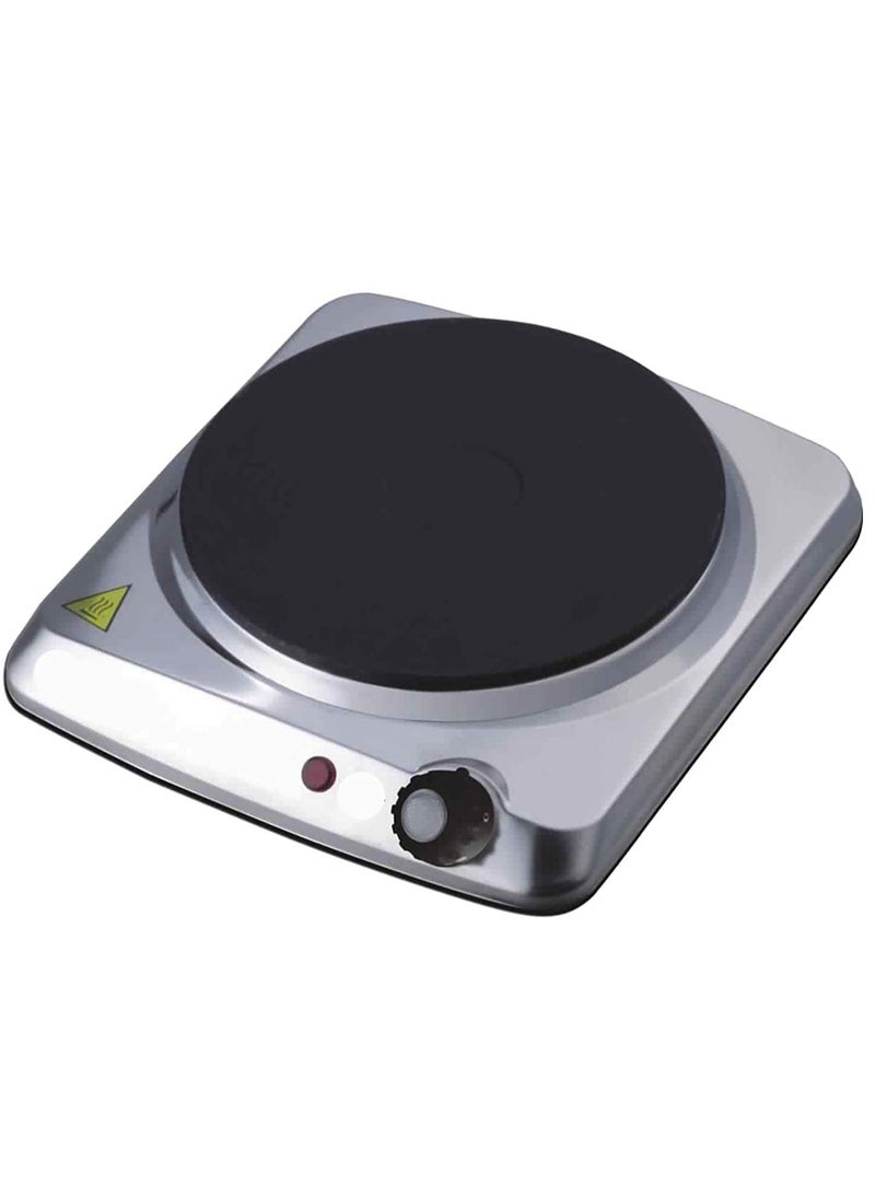 نوفال لوح تسخين فردي ستانلس ستيل 1500 وات من اتش 1 هيتي، فضي