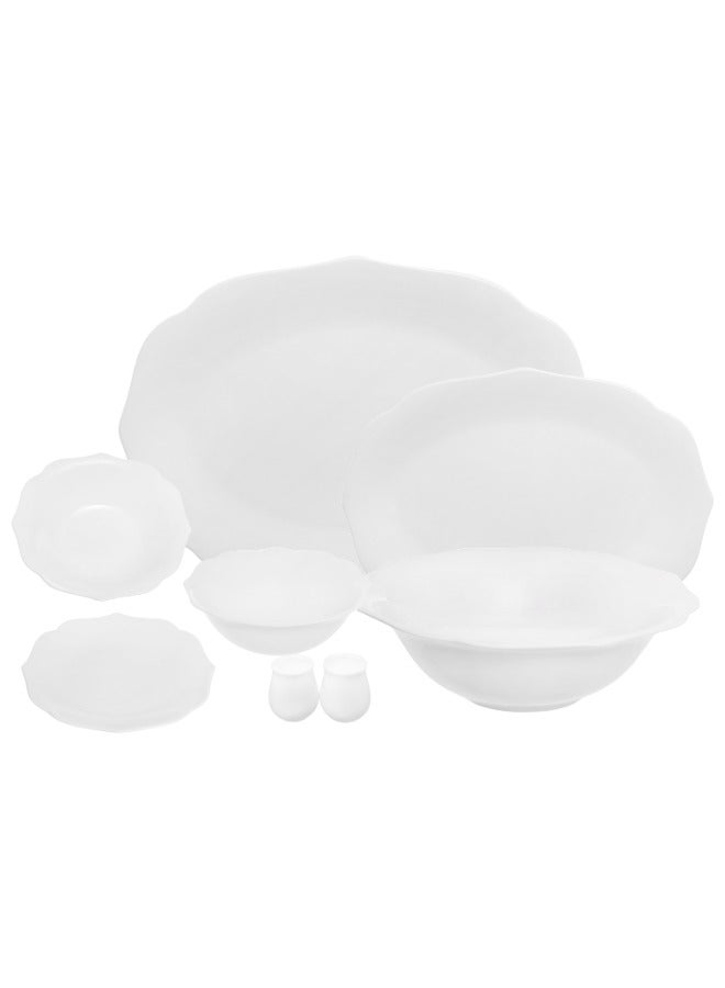 Royal Porcelain Royal Porcelain Dinner Set 24 Pieces Fine China - Baroness White  - Image 1