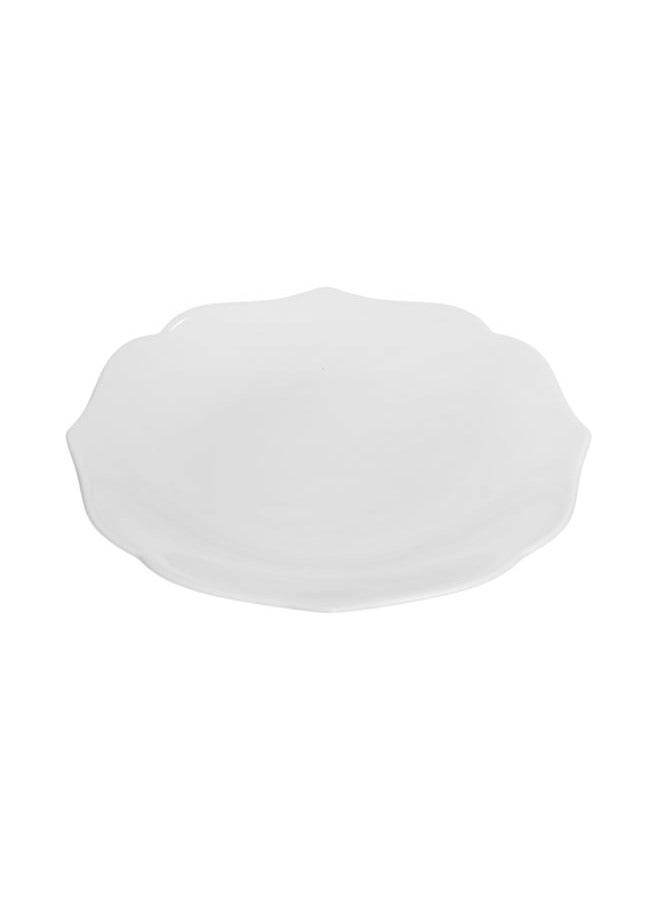 Royal Porcelain Dinner Set 24 Pieces Fine China - Baroness White