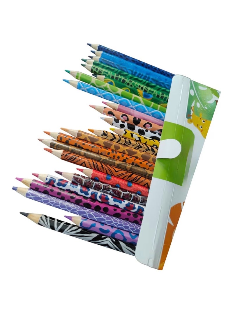 24 Color Animal colored pencils