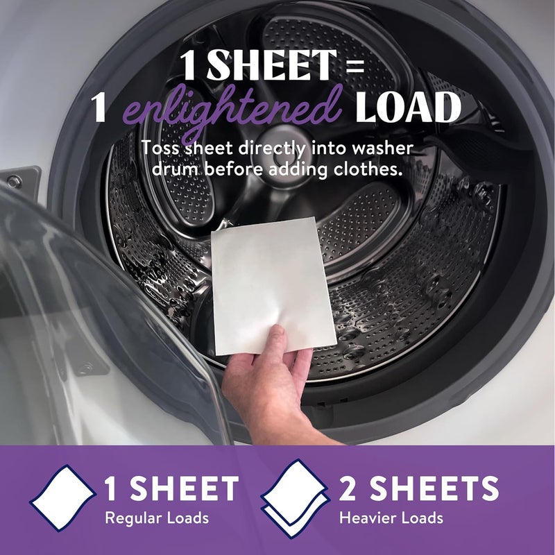 Cleancult Laundry Detergent Sheets - 3 Stain Fighting Enzymes - Concentrated Liquidless Laundry Detergent Sheets - Wild Lavender Scent - 60 Loads - Free of Harsh Chemicals - No Mess - No Plastic Waste - Image 4