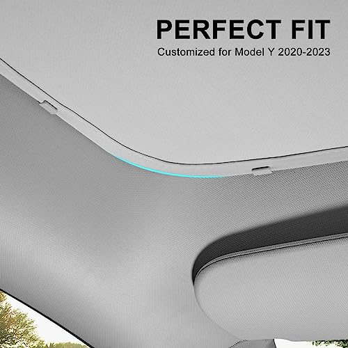 KUNIST Clips for Tesla Model 3/Y Sunroof Sunshades (Grey) - Image 2