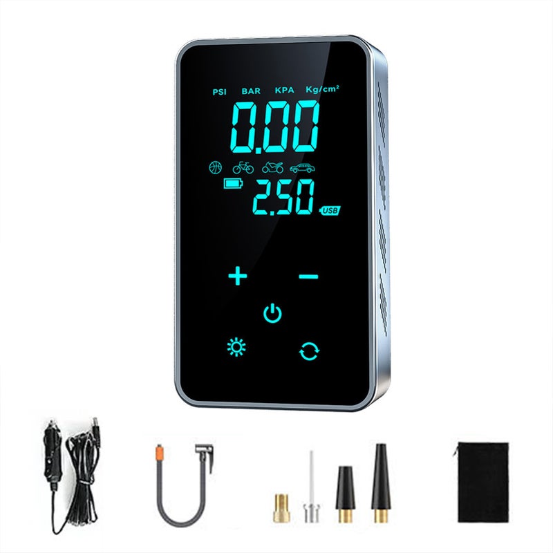 ST-9616A Full-Touch-Screen Vehicle-Mounted Air Pump Portable Air Pump for Automobile Air Compressor Electric Tire Inflator - Image 1
