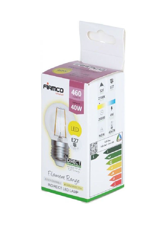 Fiamco LED bulb  4watt  yellow  set of 10 pieces - Image 3