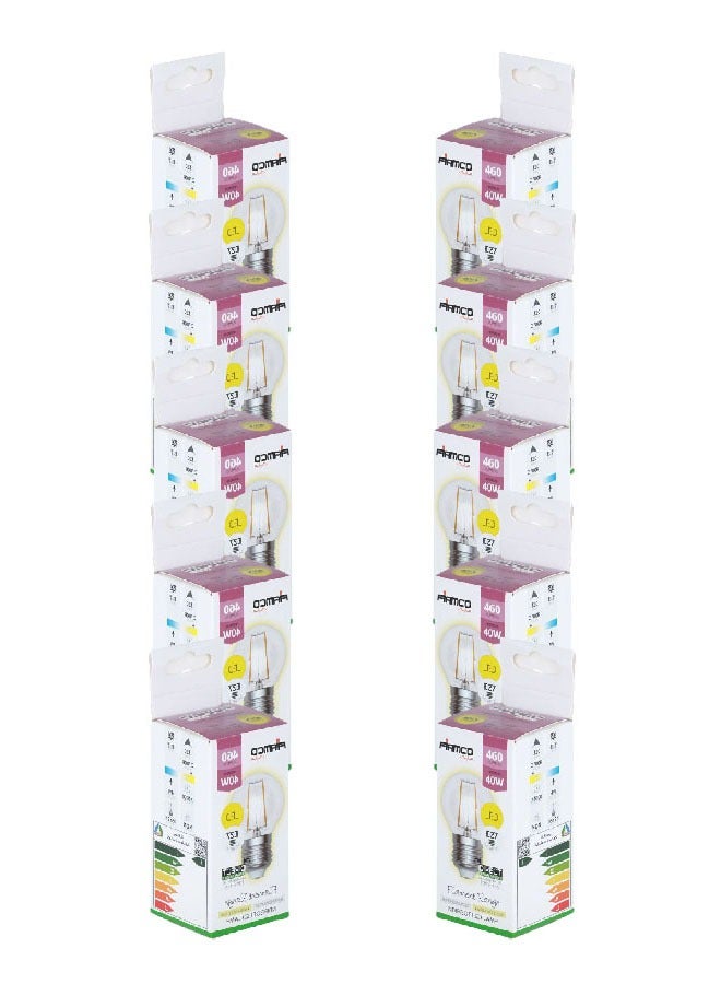 Fiamco LED bulb  4watt  yellow  set of 10 pieces - Image 4