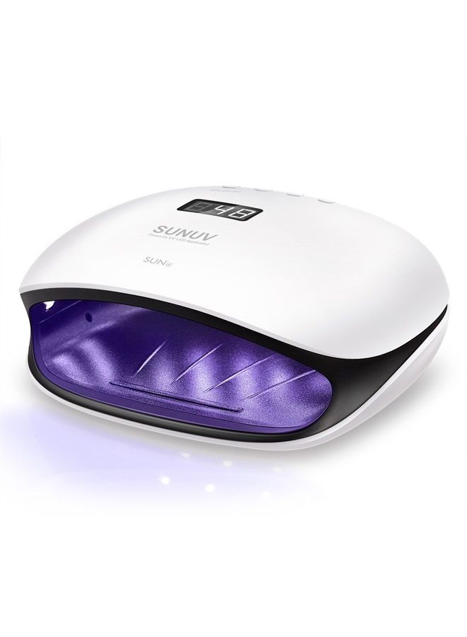 SUNUV SUN4 48W LED UV Light Nails Lamp– LED UV Lamp for Gel Nails with 4-Timer Settings– Gel UV LED Nail Lamp– LED Nail Light for Gel Nails– Gel Polish UV Light Nail Dryer– Gel LED UV Nail Lamp - Image 1
