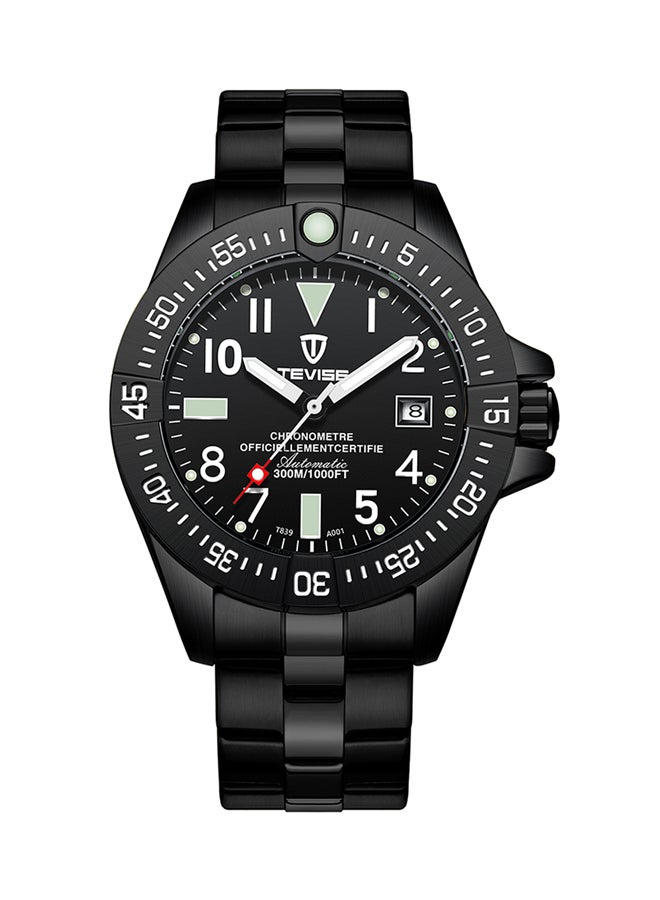 تيفيز ساعة يد بعقارب أوتوماتيكية وميكانيكية بسوار من الستانلس ستيل طراز 1J3582B men