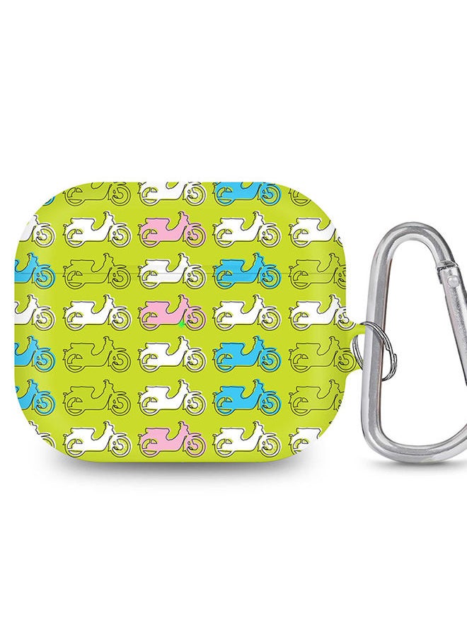 Stylizedd - StylePods Case for Airpods 3rd Gen Case With Anti-Lost Keychain - Asian Scooter - Image 1