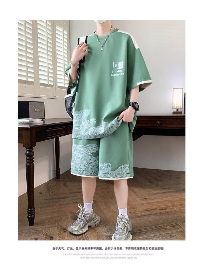 KUYING New Fashion Leisure Sports Ice Silk Set - Image 3