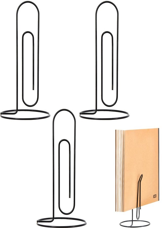 XyviLokit 4 Pack Large Paper Clip Memo Holder for Desk,Letter Holder,Paper Stand for Desk,Letter & Bill Storage,Mail Organizer Office Accessories Desktop Message Office Decor - Image 1