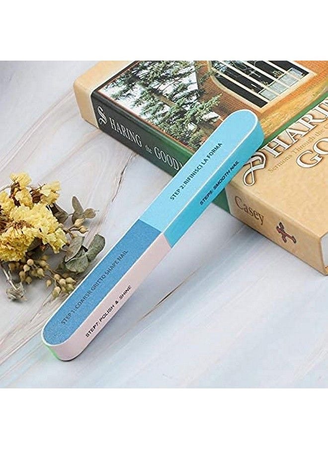 Generic - 7 Sided Nail Buffers/Filers For Manicure (Random Colours) Combo Of 2 - Image 1