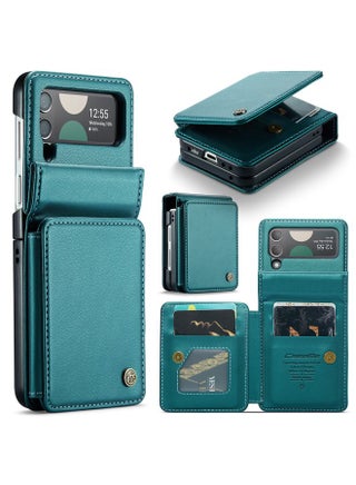 Case Cover For Samsung Galaxy Z Flip4 5G CaseMe C22 PC+TPU Business Style RFID Anti-theft Leather Phone Case Blue Green - pzsku/ZDEB97C190551D9B79539Z/45/_/1723716490/72d866a1-bb56-41f0-85b0-915348a2f377