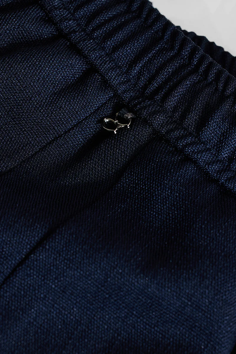 SNITCH Navy Relaxed Fit Trousers