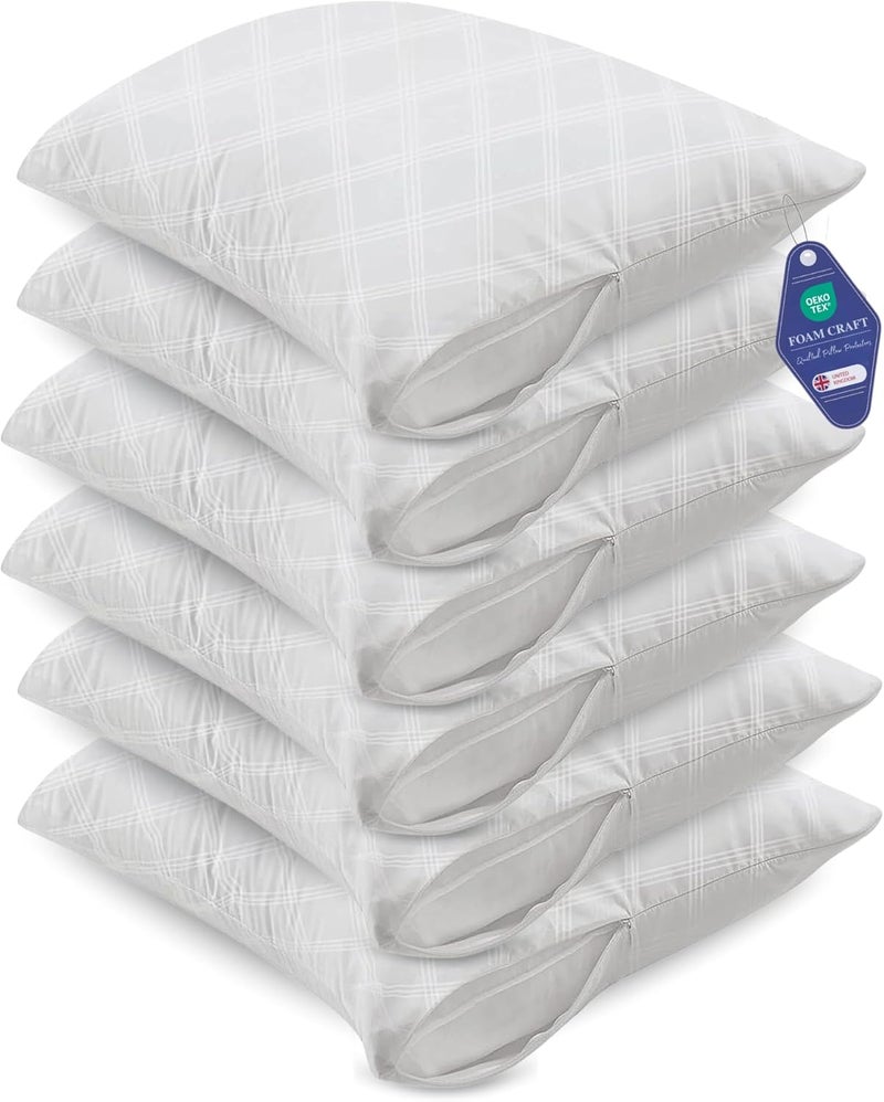 FOAM CRAFT Hotel Quality Quilted Pillow Protectors Set of 2 (50 x 75cm) - Image 1