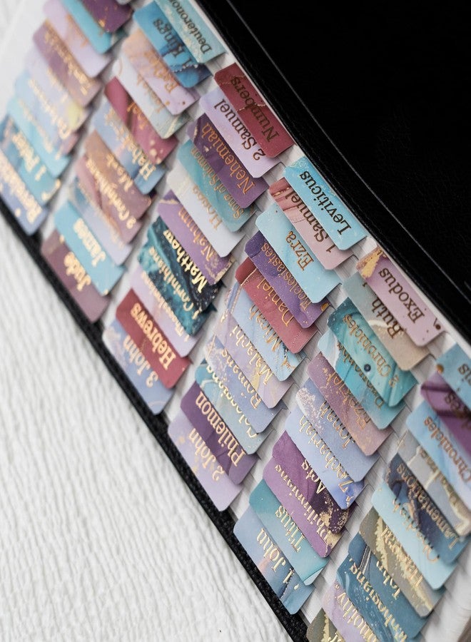 UPAFEXXI-Laminated Bible Tabs (Gold Foil Embossed Lettering), Bible Tabs for Women and Men, Reposition Large Print Stickers, Easy to Read and Apply, 80 Chapters Labels for Easy Navigation - Image 4