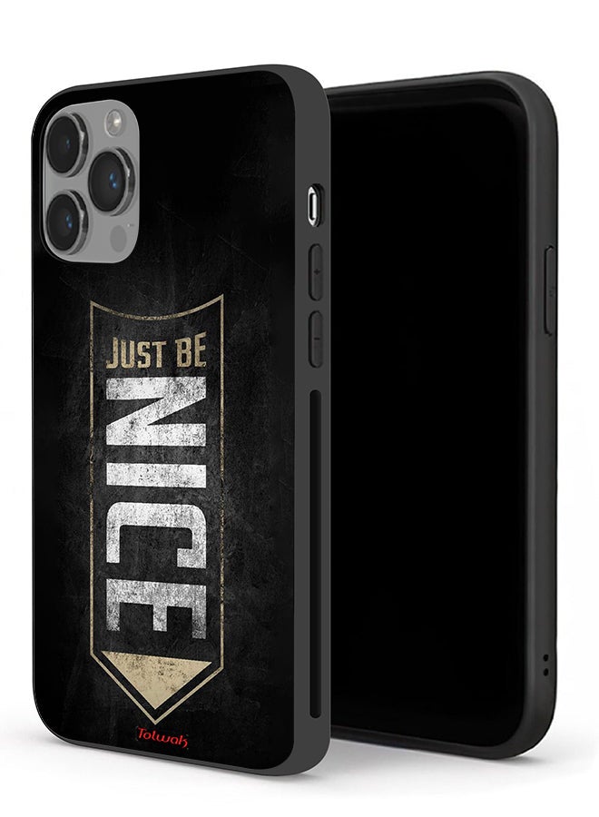 Tolwak حافظة حماية آبل آيفون 14 برو ماكس فقط كن لطيفًا - Image 1