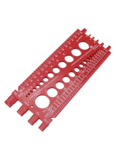 PROMASS Nut Thread Gauge, Accurate Screw Nut Thread Measure Size Checker, Portable and Nut Identifier Gauge  - Image 1