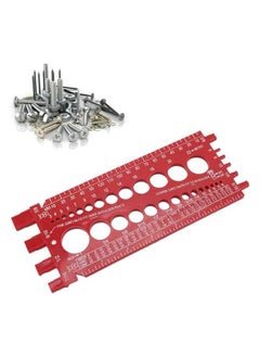 PROMASS Nut Thread Gauge, Accurate Screw Nut Thread Measure Size Checker, Portable and Nut Identifier Gauge  - Image 3