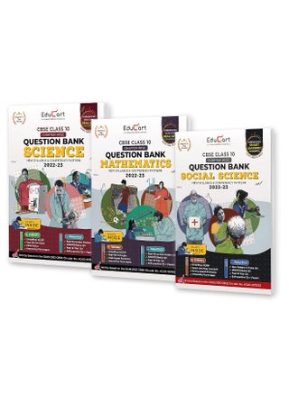 Educart CBSE Class 10 Bundle - Science, SST and Maths Question Banks 2022 (Based on new Sample Paper pattern of 16th Sep 2022) Edubook - pzsku/ZDEB9BDFF3985BC5107F2Z/45/_/1723110995/d752482d-61a6-45c9-a2e0-09d69d055a31
