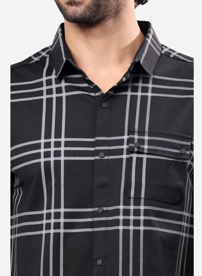 ستايلوكس Stylox Checked Short Sleeve Regular Fit Shirt