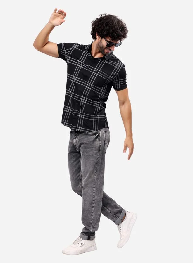ستايلوكس Stylox Checked Short Sleeve Regular Fit Shirt
