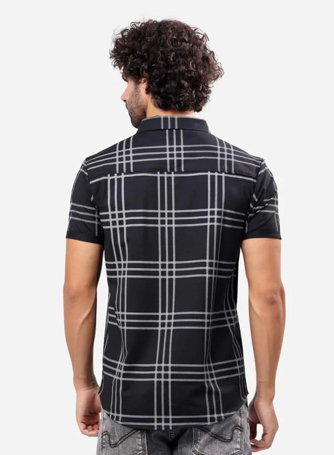 ستايلوكس Stylox Checked Short Sleeve Regular Fit Shirt
