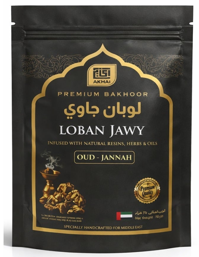 PREMIUM LUBAN WITH OUD BAKHOOR 70G  PURE LUBAN RESIN WITH OUD JANNAH | 100% PURE ORIENTAL ARABIC INCENSE | LONG-LASTING HOME FRAGRANCE
