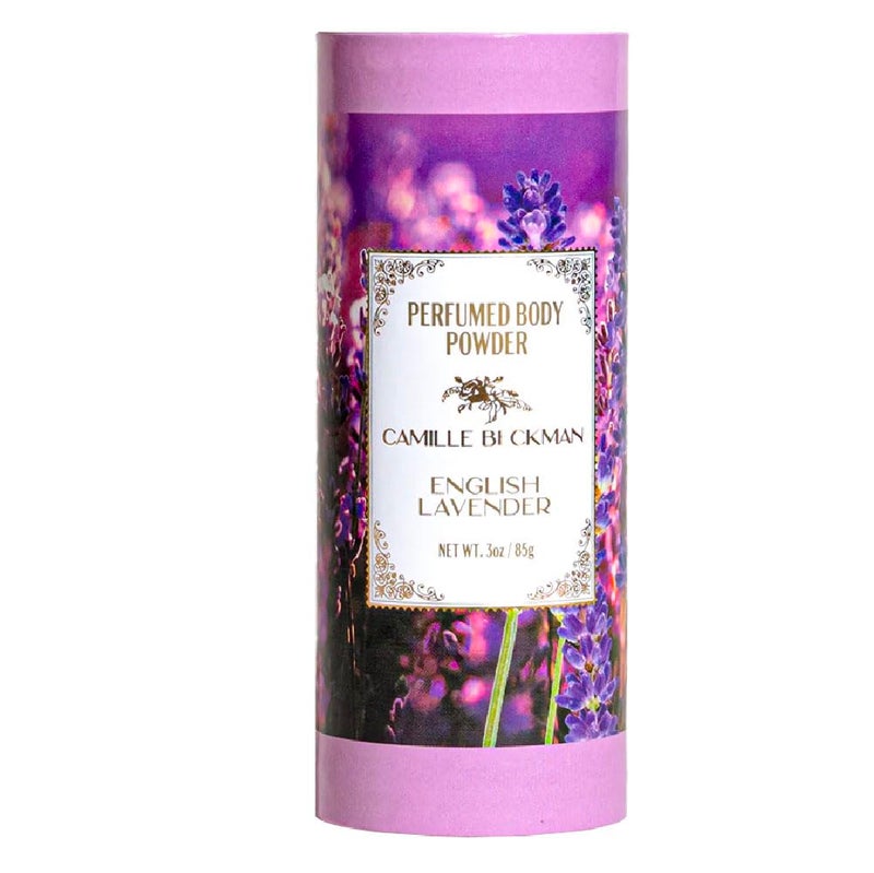 Camille Beckman English Lavender Scented Talc-Free Body Powder, Perfumed Body Powder, Camille Beckman, 3 Ounce - Image 1