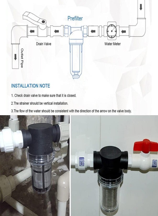 WINMAX 1/2 Inch Water Tank Filter with 40 Micron Mesh | UV Protected, 100% Food Grade Material | Blocks Solid Impurities, Rust, Dirt, Sand | Compact Pre-Filter for Tank Outlet, RO Line, and Pumps - Image 5