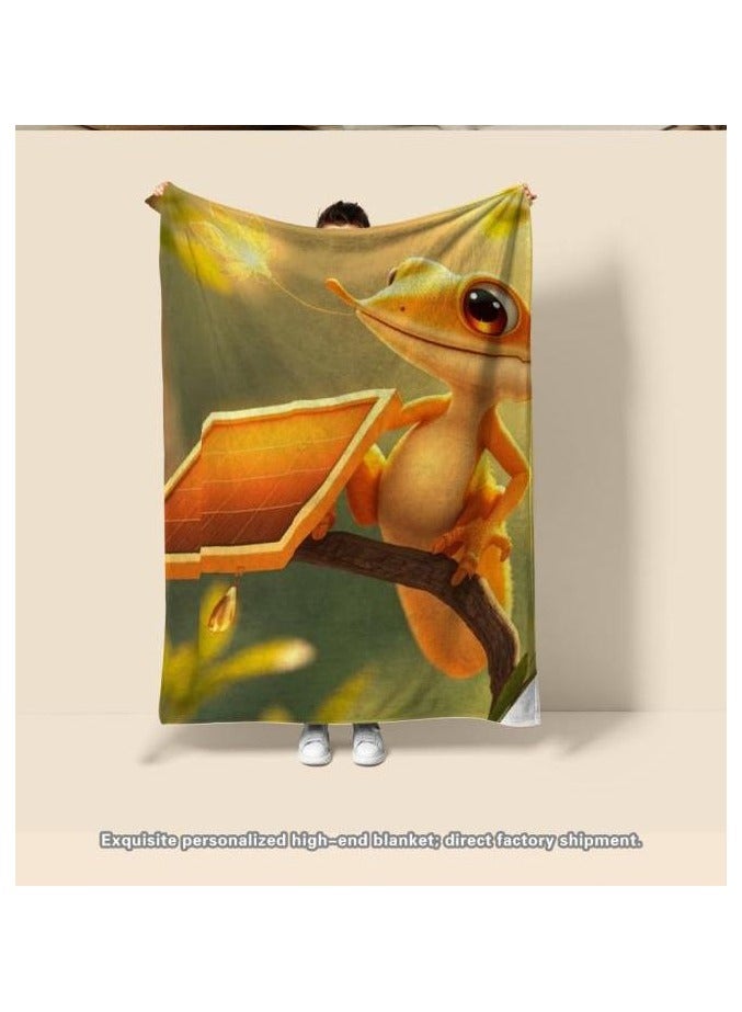 عام بطانية رقيقة من الفانيلا الكرتونية للأطفال أو الطلاب (دافئة ومريحة ومناسبة للنوم والألعاب) 100 سم * 150 سم - 16 - Image 1