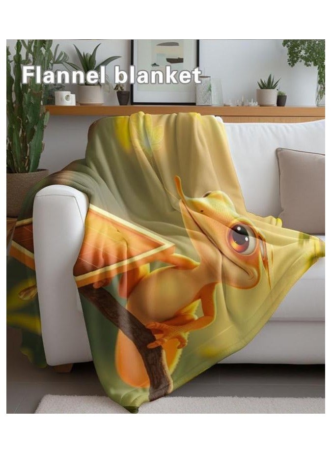 عام بطانية رقيقة من الفانيلا الكرتونية للأطفال أو الطلاب (دافئة ومريحة ومناسبة للنوم والألعاب) 100 سم * 150 سم - 16 - Image 5