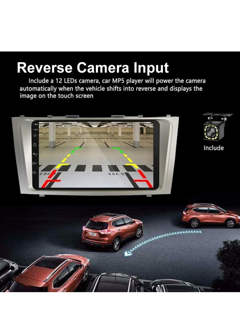 ستيريو سيارة أندرويد لتويوتا كامري 2006 2007 2008 2009 2010 2011 2 جيجابايت رام 32 جيجابايت روم مع دعم أبل كاربلاي، شاشة لمس IPS 9 بوصة مع كاميرا احتياطية متضمنة 2 جيجابايت 32 جيجابايت مع أبل كاربلاي - Image 5