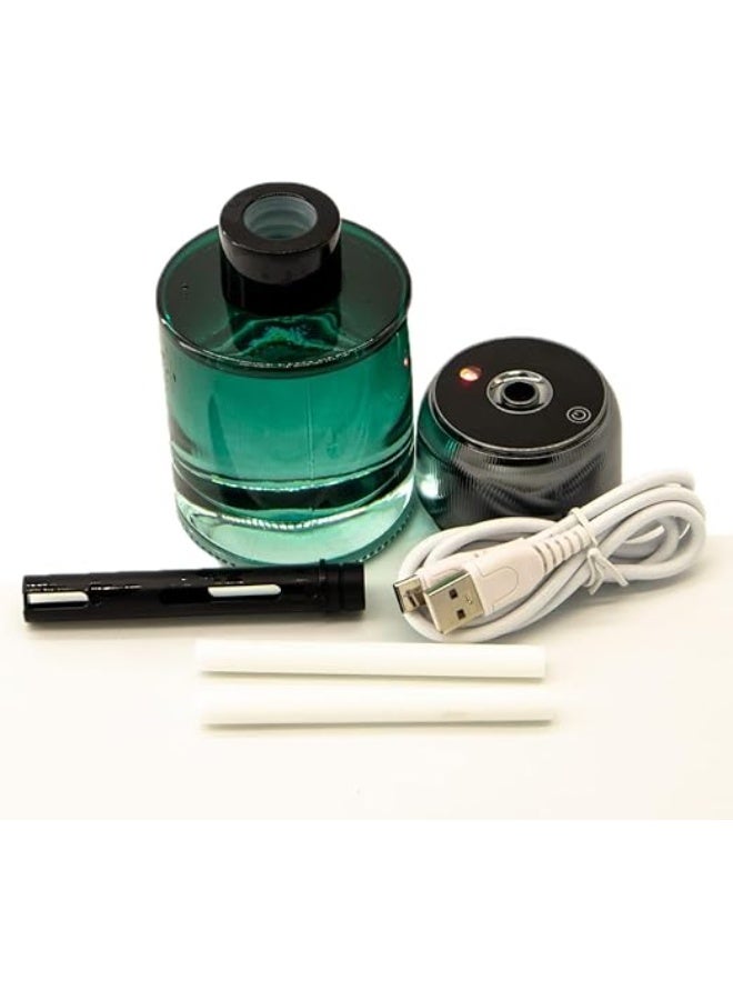 معطر ذكي للسيارة 160 مل – جهاز ناشر عطور أوتوماتيكي للسيارة بتقنية الأروماثيرابي، معطر هواء قابل للشحن USB مع إضاءة LED محيطية أنيقة، ناشر روائح طويل الأمد للمقصورة الداخلية والمكتب والمنزل، جهاز فاخر لتنقية الهواء ونشر العطور لأجواء منعشة ومريحة - Image 4