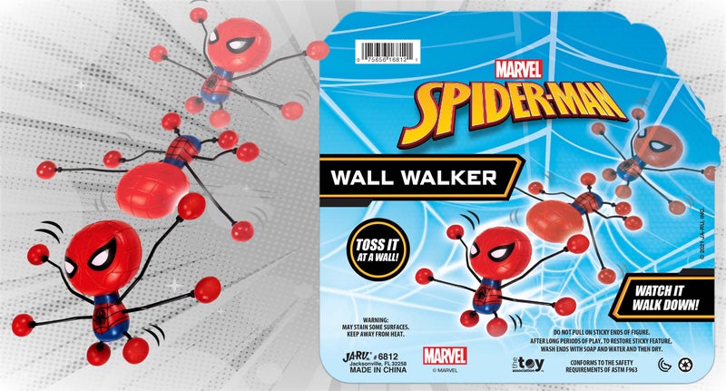 Ja-Ru JA-RU Spiderman Stretchy Window-Crawler (2 Units) | Wall-Climber and Window Walker-Rolling Sticky Toys | Marvel Avengers Superhero Fidget Toys | Toys and Novelty Toys for Kids. 6812-2 - Image 4