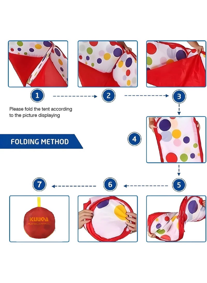 Foldable toddler ball pool with 50 balls - Image 3