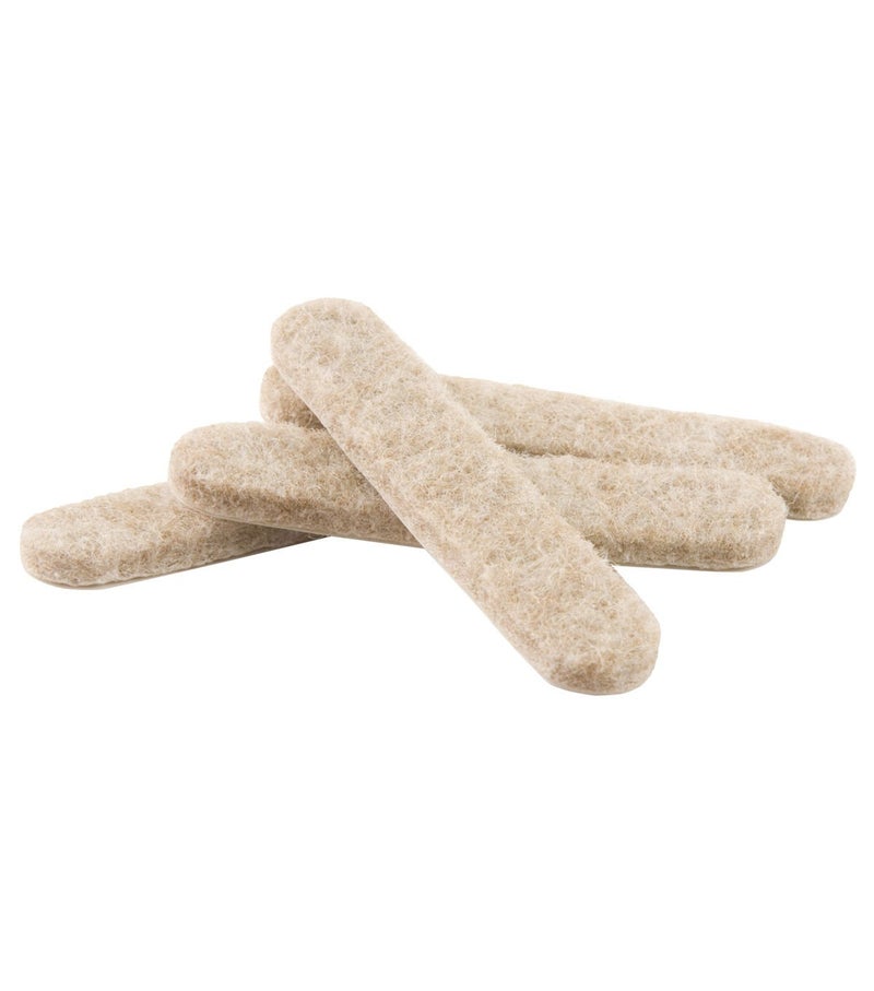 SoftTouch SelfStick Heavy Duty Felt Strips for Hard Surfaces 12 x 258 16 piece Oatmeal