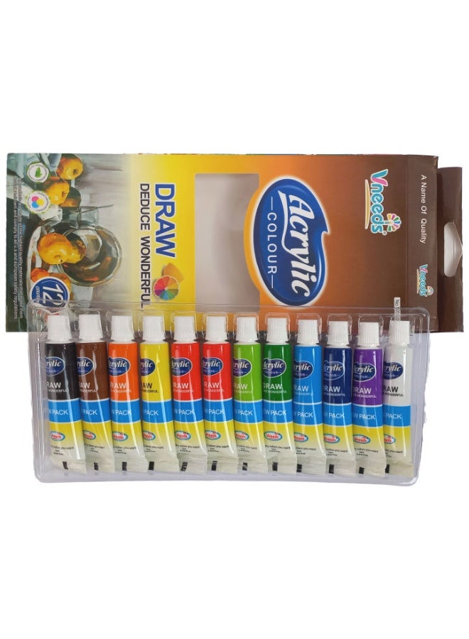 5-piece school supplies set (2-in-1 pencil case and whiteboard - 12 acrylic paint colors + 12 wooden paint colors + eraser and spare parts + stapler with staples) - Image 4