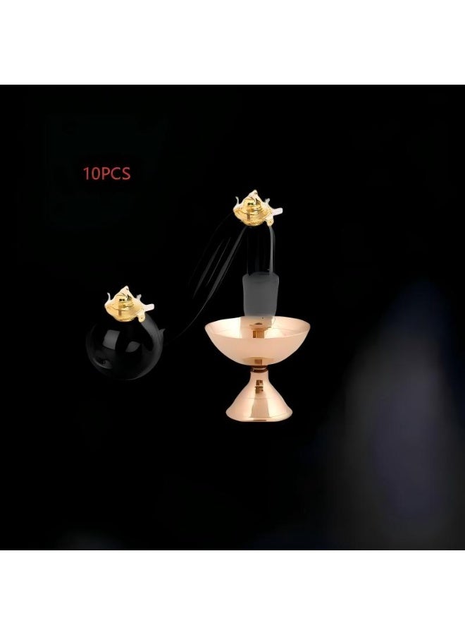 20PCS Premium Heat Resistant Glass Oil Lamp accessories, Medical Grade High Borosilicate Material for Long lasting Use ,Clear