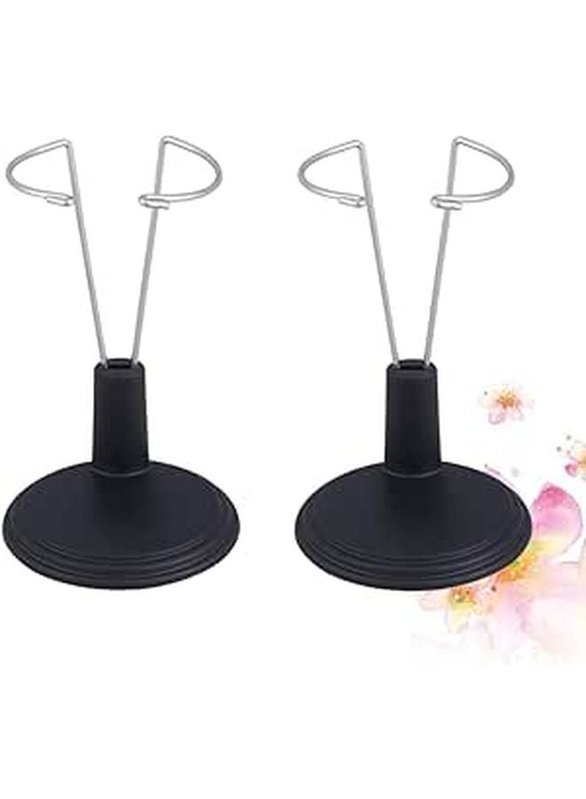 Cabbage Patch Doll Display Stand Holder Black 25cm For 2 Dolls Support Rack - Image 1