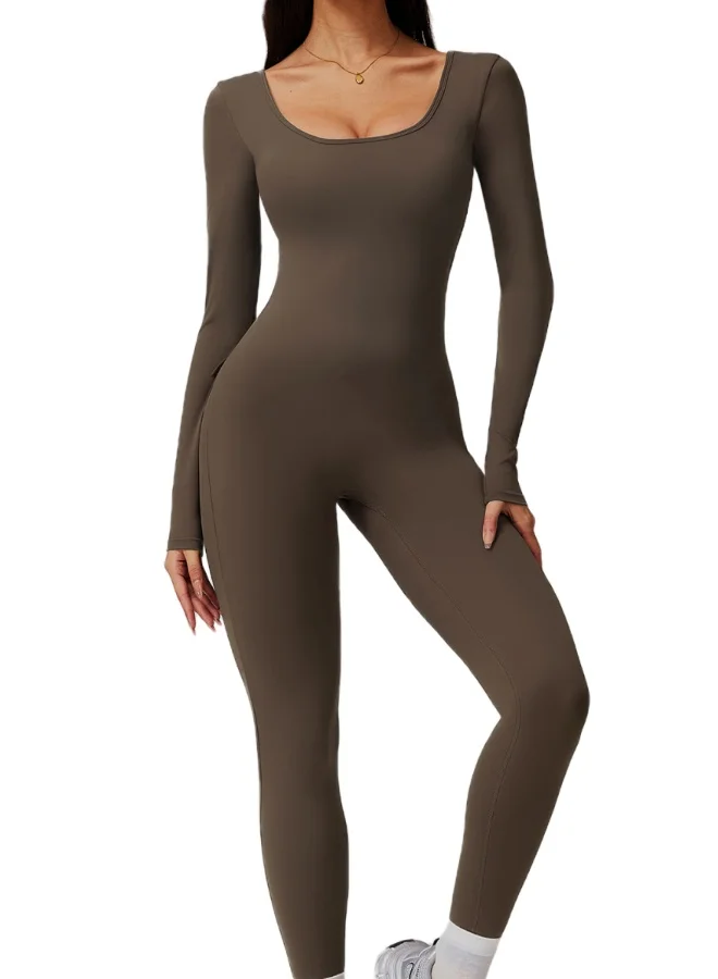 KAWN.YOGA Womens Long Sleeves Shapewear Bodysuit Tummy Control