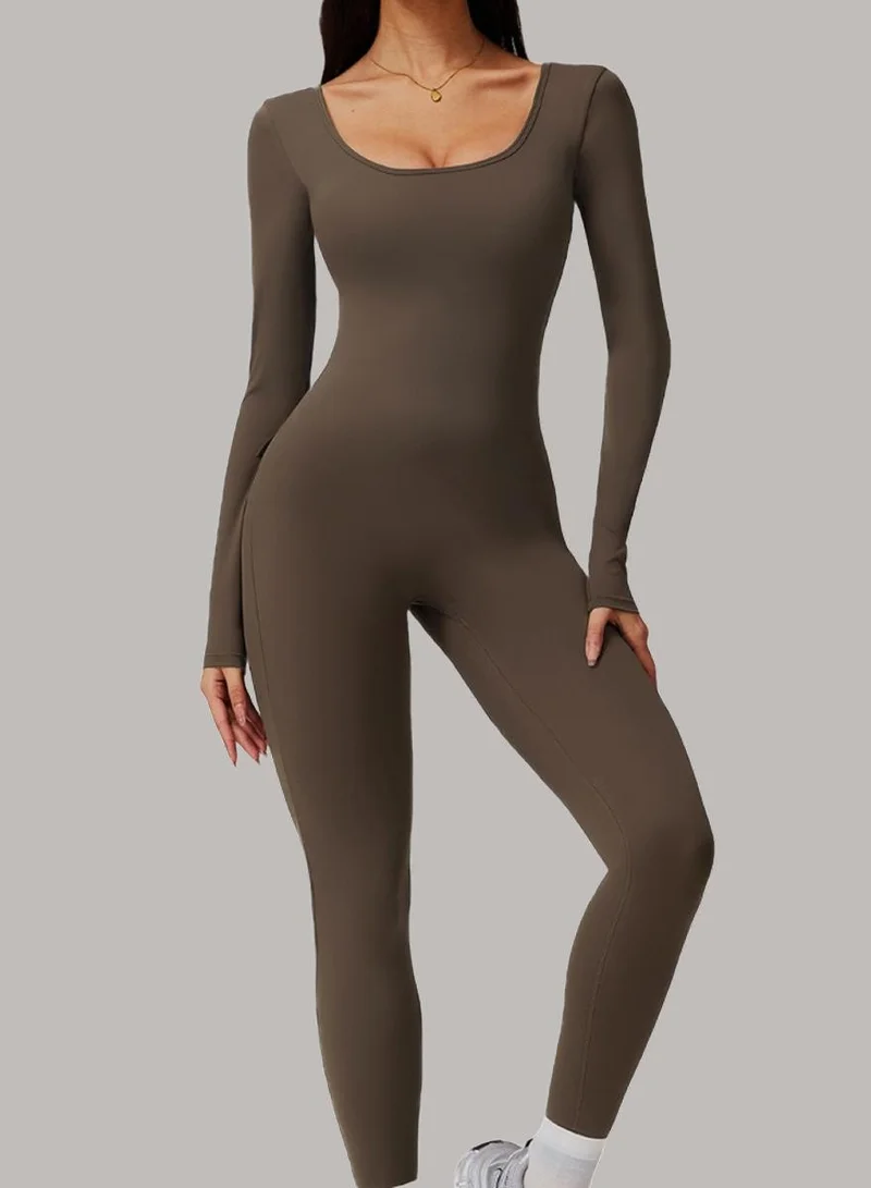 Womens Long Sleeves Shapewear Bodysuit Tummy Control