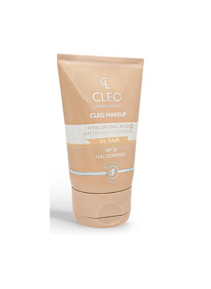 CLEO FOUNDATION SPF30 30ML (01)FAIR (HYALURONIC)